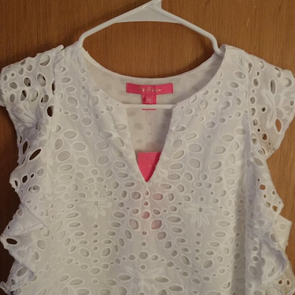 Lilly Pulitzer Faun Eyelet top